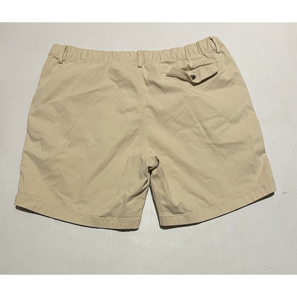 BearBottom Clothing Chino Shorts Mens 2XL Stretch Waist 7" Inseam Beige - Picture 5 of 5